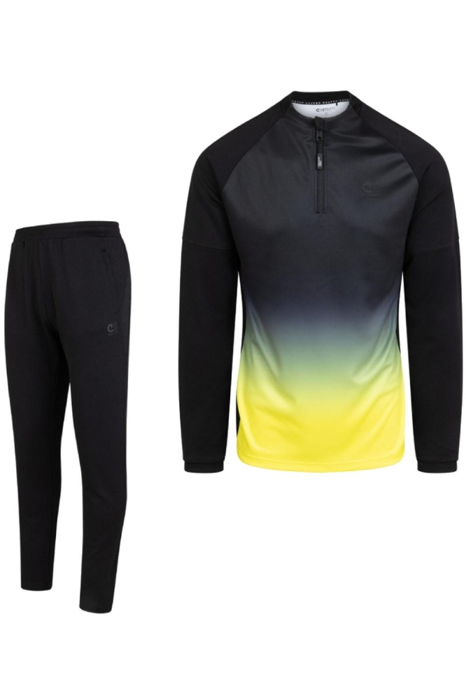 Cruyff zwarte heren sweater | Vooraanzicht