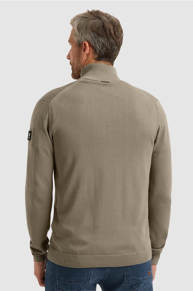 Vanguard taupe heren vest | Model achteraanzicht