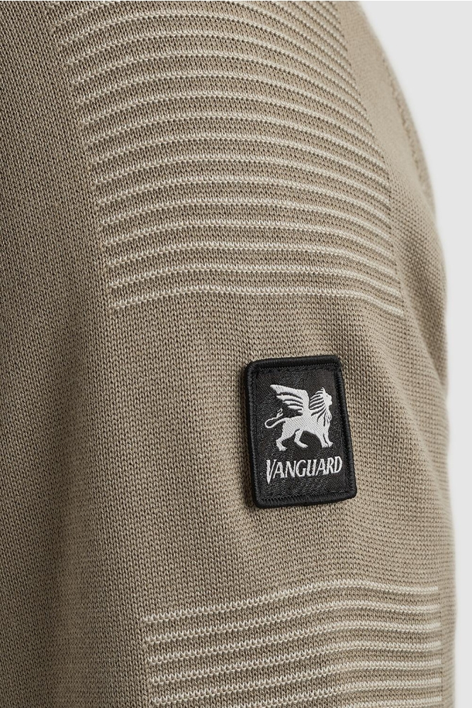 Vanguard taupe heren vest | Close up