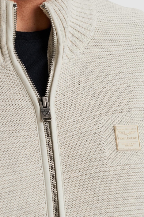PME legend ecru heren vest | Close up
