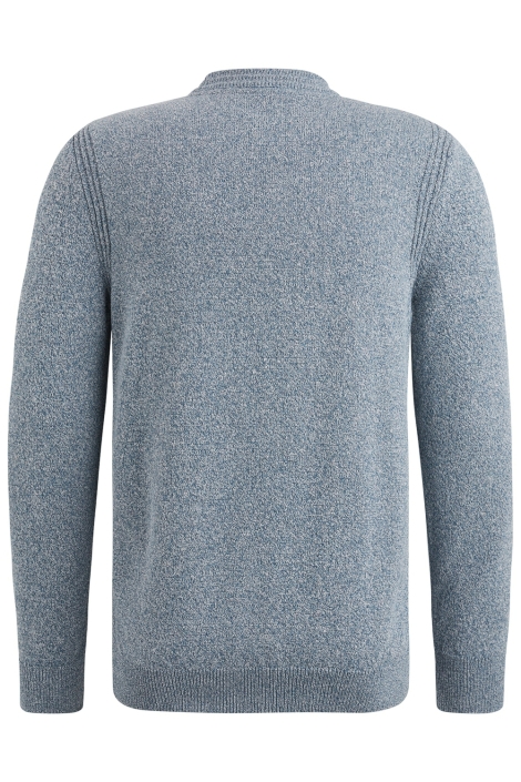 Cast Iron blauwe heren trui | Achteraanzicht