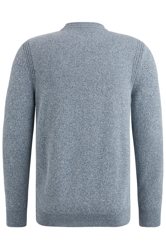 Cast Iron blauwe heren trui | Achteraanzicht