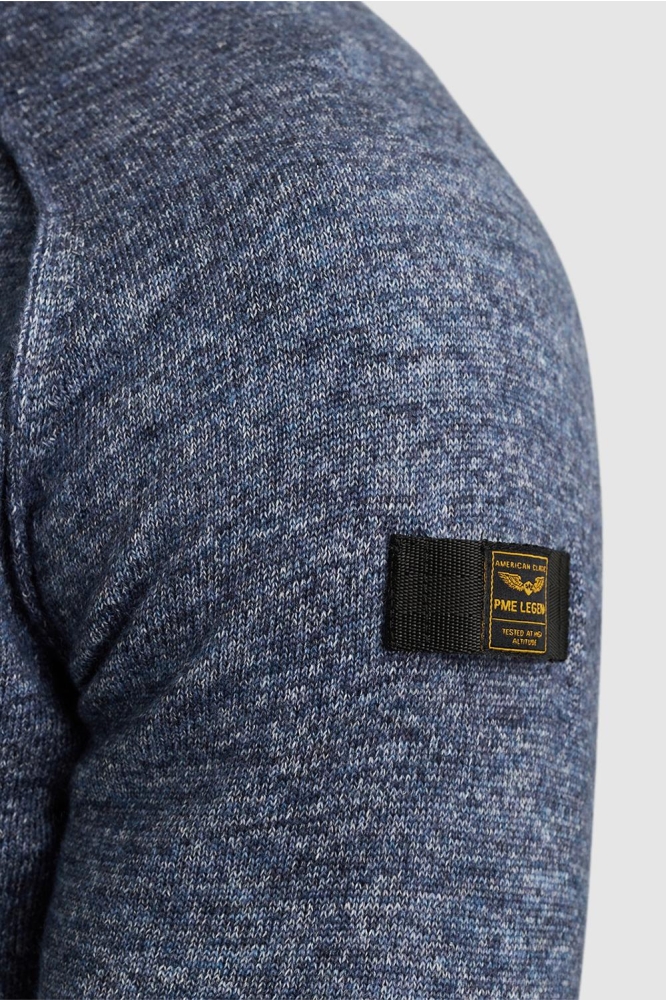 PME legend blauwe heren trui | Close up