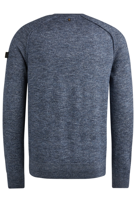 PME legend blauwe heren trui | Achteraanzicht