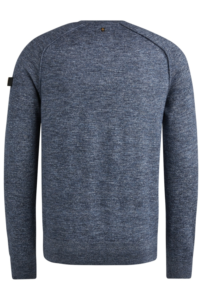 PME legend blauwe heren trui | Achteraanzicht