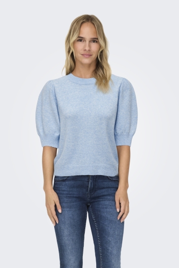 Only Trui ONLRICA LIFE 2/4 PULLOVER KNT NOOS 15318551 LITTLE BOY BLUE W MELANGE