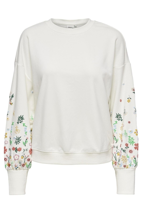 Only ecru dames sweater | Vooraanzicht