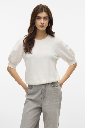 Vero Moda vmdoffy 2/4 o-neck pullover ga noos Wit