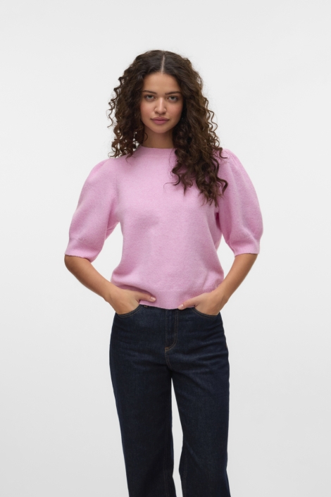 Vero Moda roze dames trui | Model vooraanzicht