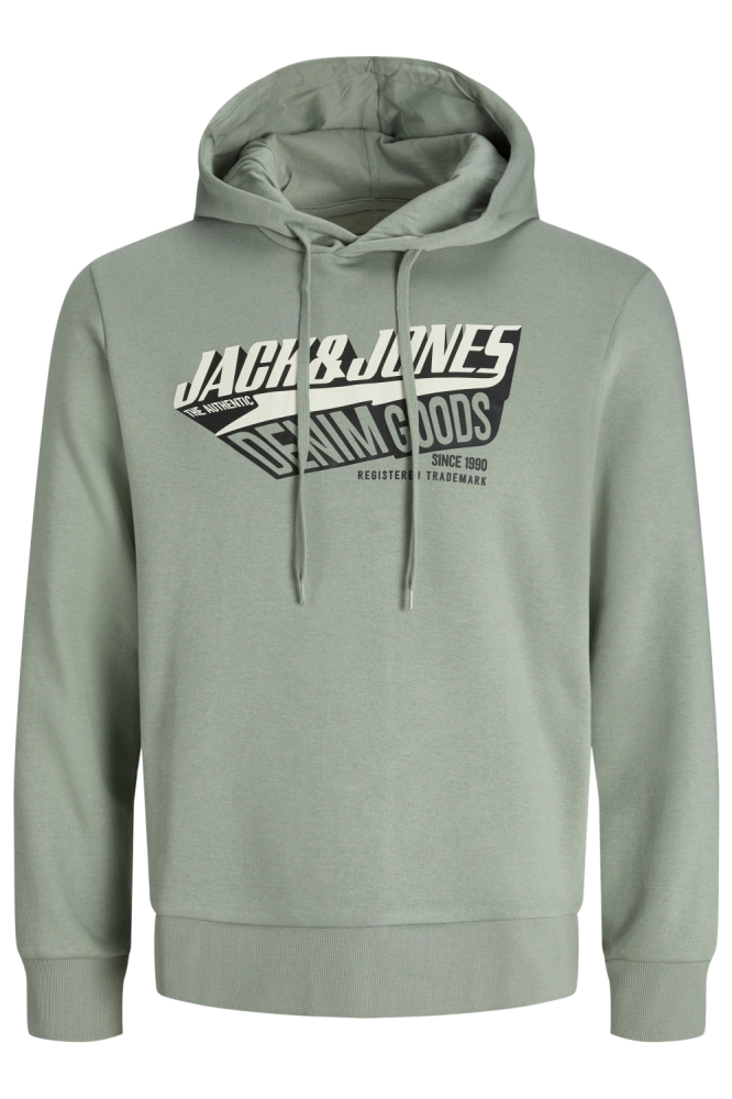 Jack & Jones groene heren sweater | Vooraanzicht