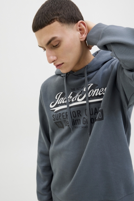 Jack & Jones blauwe heren sweater | Close up