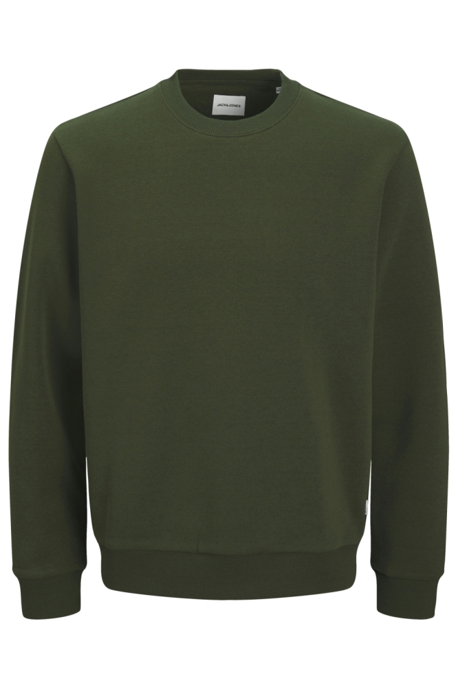Jack & Jones groene heren sweater | Vooraanzicht