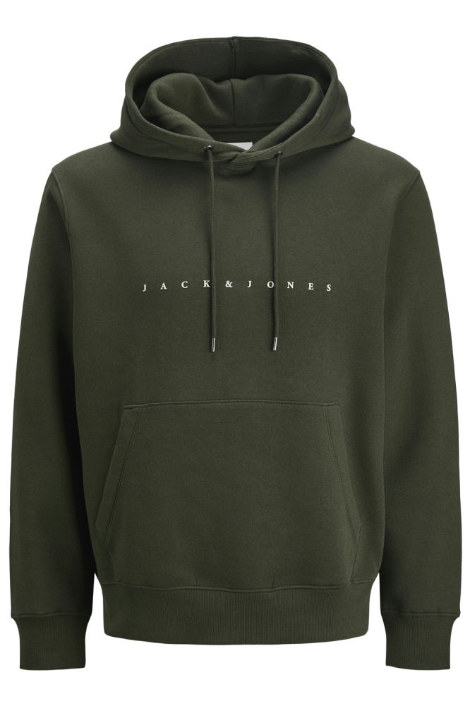 Jack & Jones groene heren sweater | Vooraanzicht