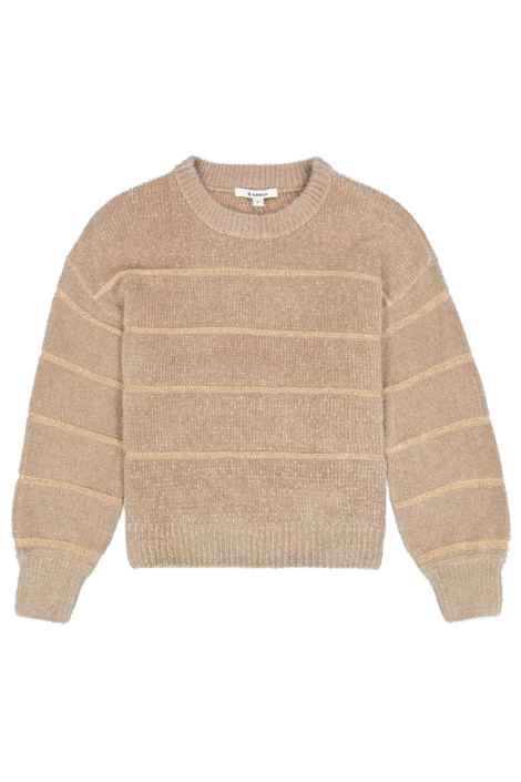 Garcia taupe dames trui | Vooraanzicht