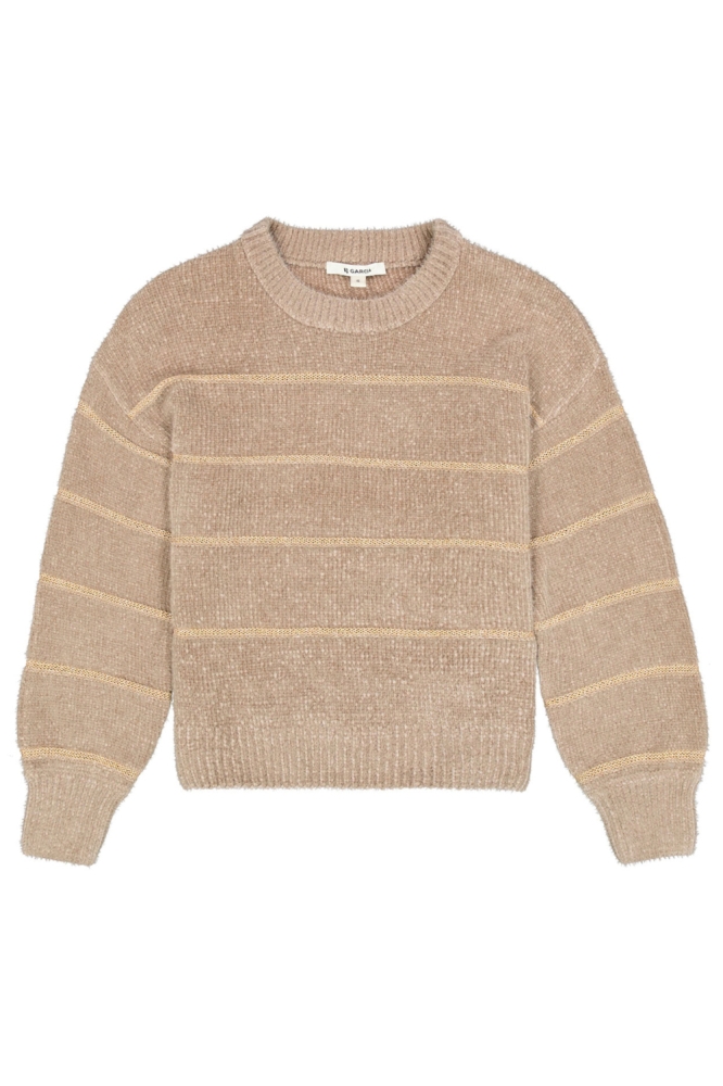 Garcia taupe dames trui | Vooraanzicht