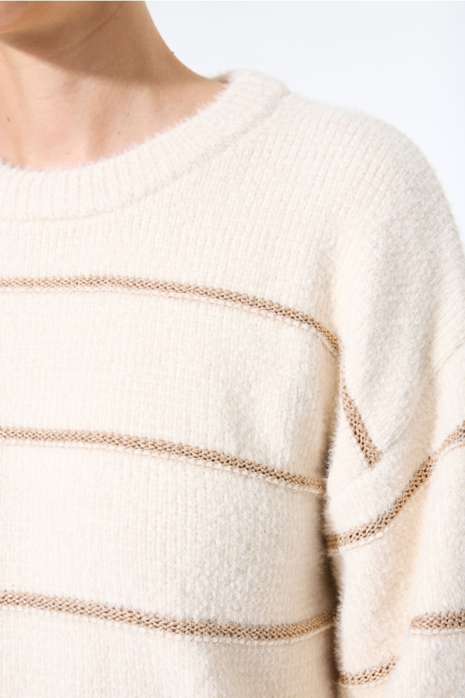 Garcia ecru dames trui | Close up