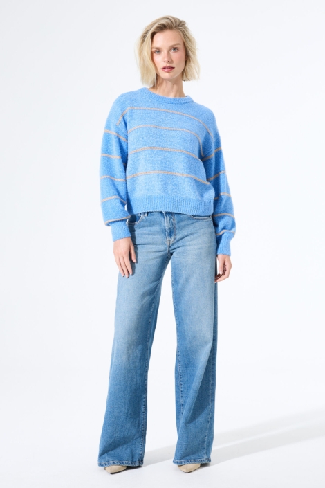 Garcia blauwe dames trui | Model