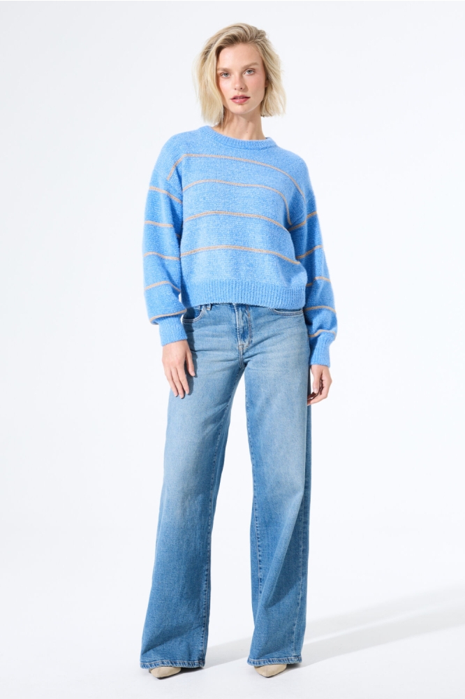 Garcia blauwe dames trui | Model