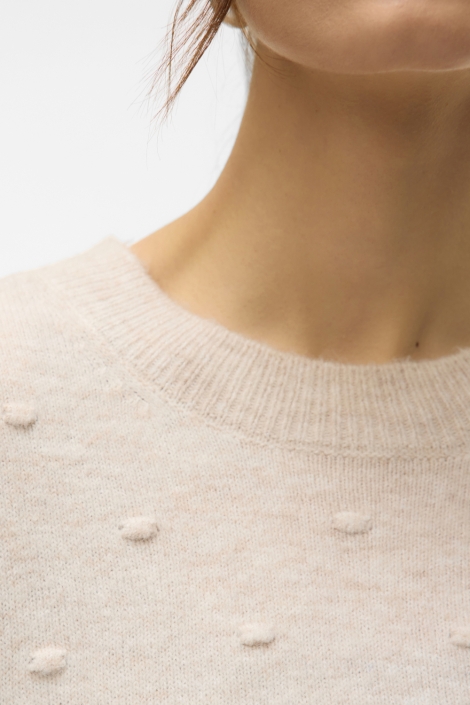 Vero Moda beige dames trui | Close up