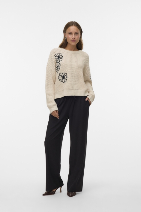 Vero Moda ecru dames trui | Model