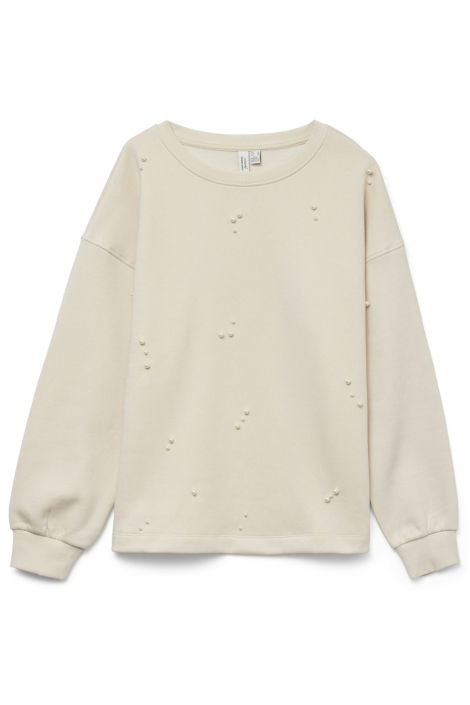Vero Moda ecru dames sweater | Vooraanzicht