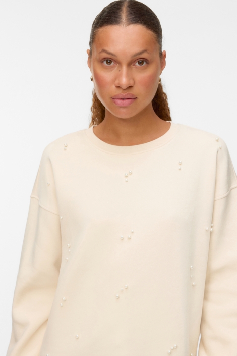 Vero Moda ecru dames sweater | Close up