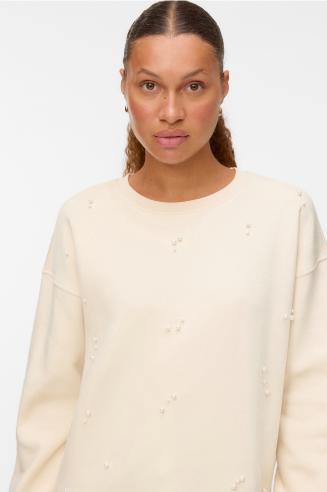 Vero Moda ecru dames sweater | Close up