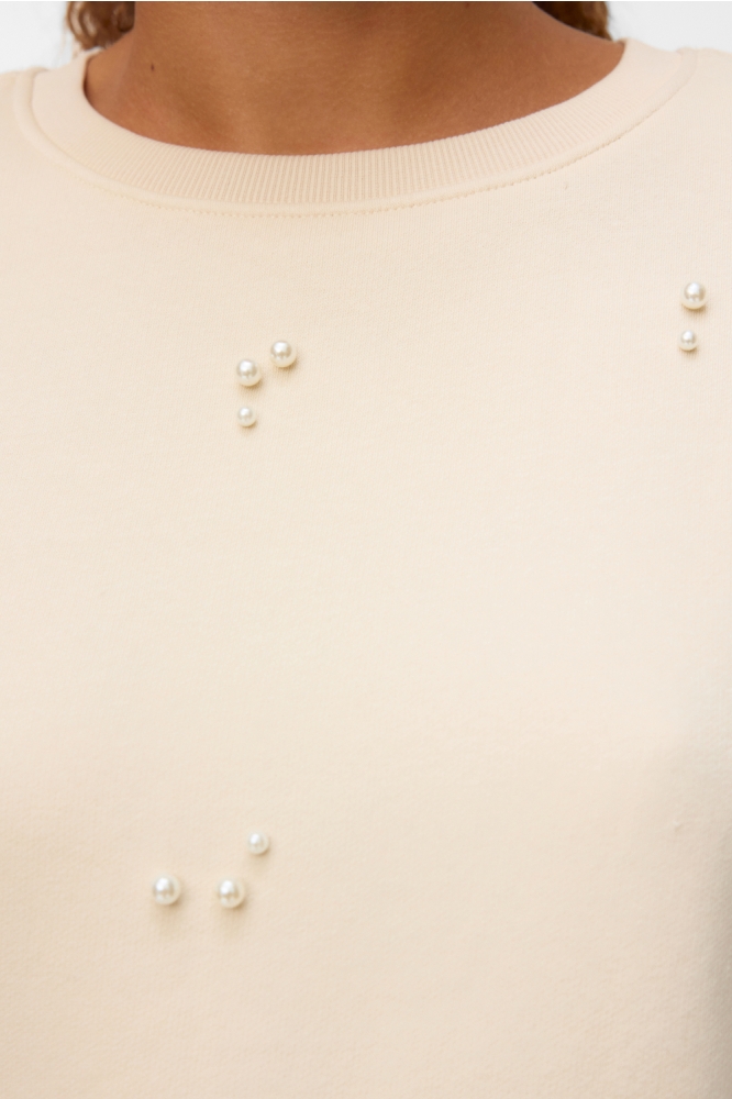 Vero Moda ecru dames sweater | Close up