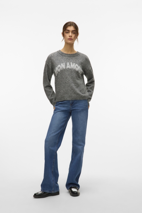 Vero Moda grijze dames trui | Model