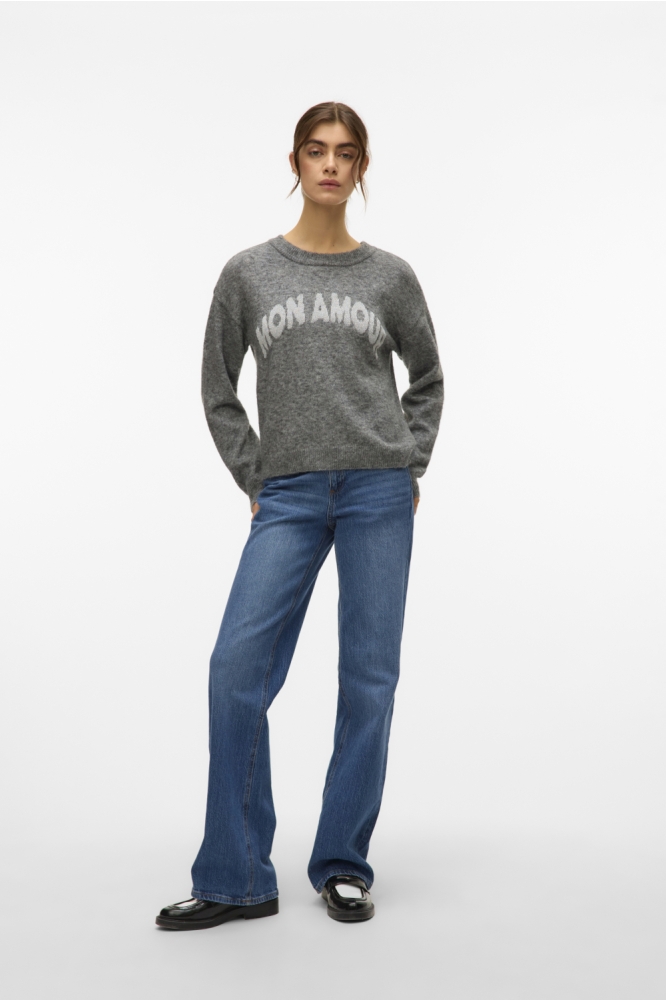 Vero Moda grijze dames trui | Model