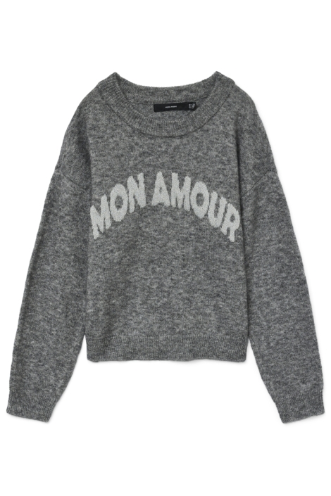 Vero Moda grijze dames trui | Vooraanzicht