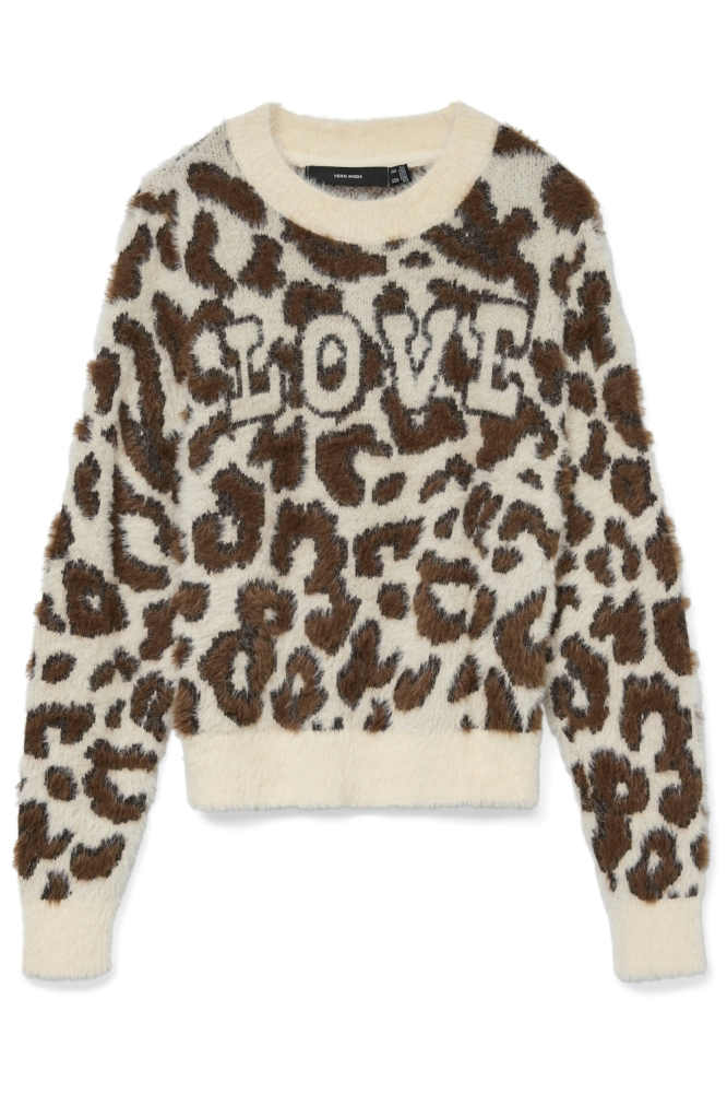 Vero Moda beige dames trui | Vooraanzicht