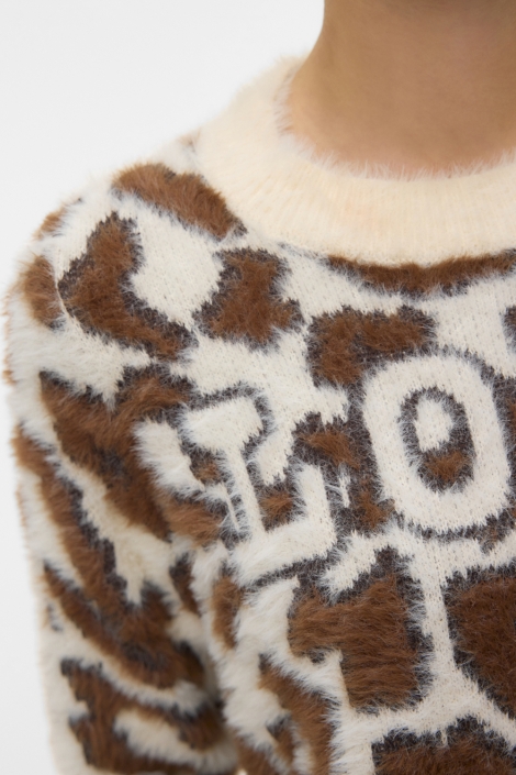 Vero Moda beige dames trui | Close up