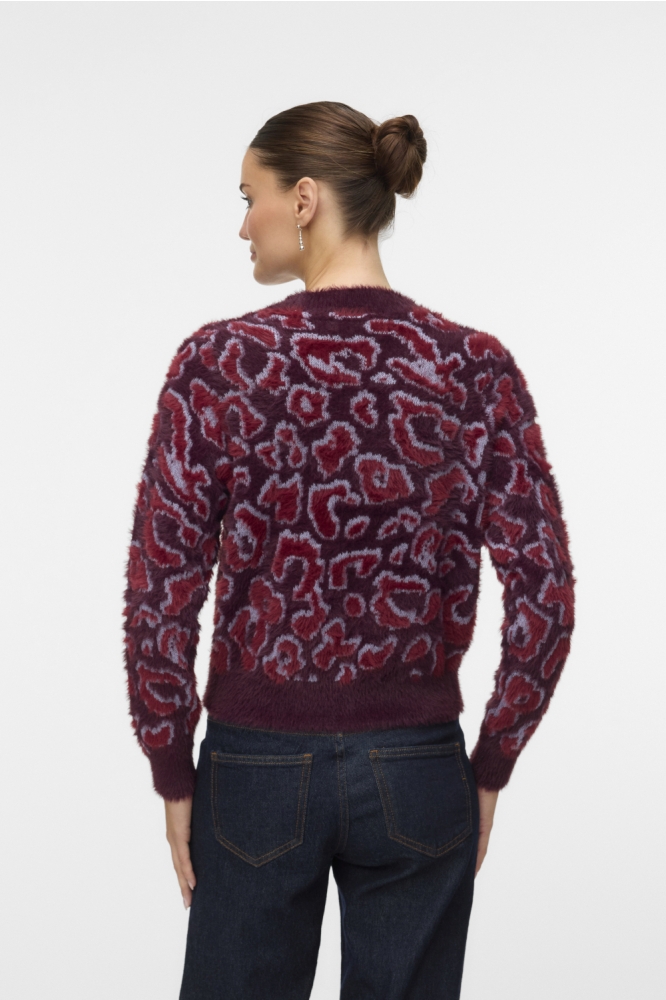 Vero Moda paarse dames trui | Model achteraanzicht