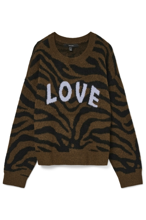 Vero Moda bruine dames trui | Vooraanzicht