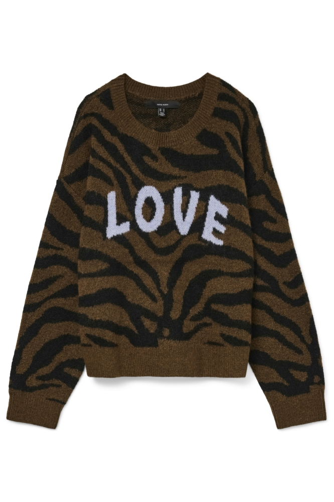 Vero Moda bruine dames trui | Vooraanzicht