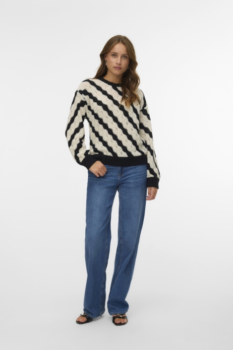 Vero Moda zwarte dames trui | Model