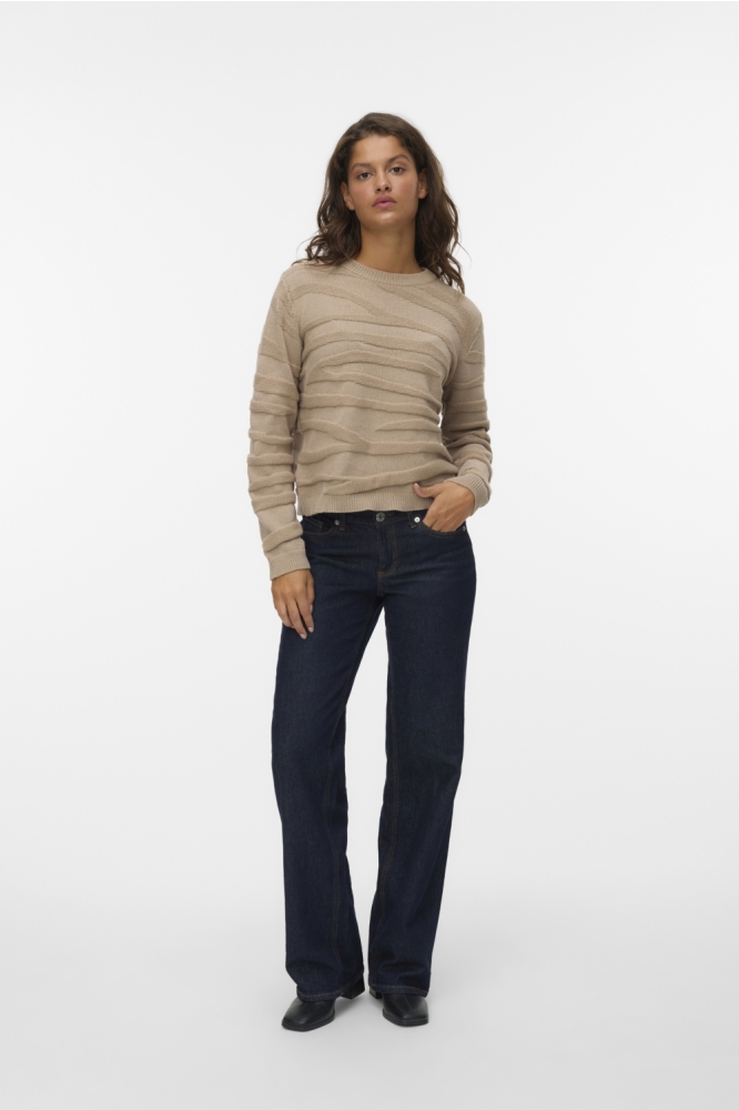 Vero Moda beige dames trui | Vooraanzicht
