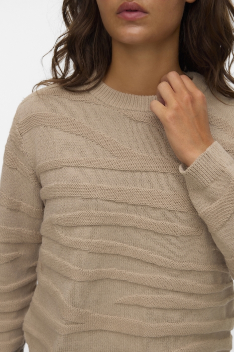 Vero Moda beige dames trui | Close up