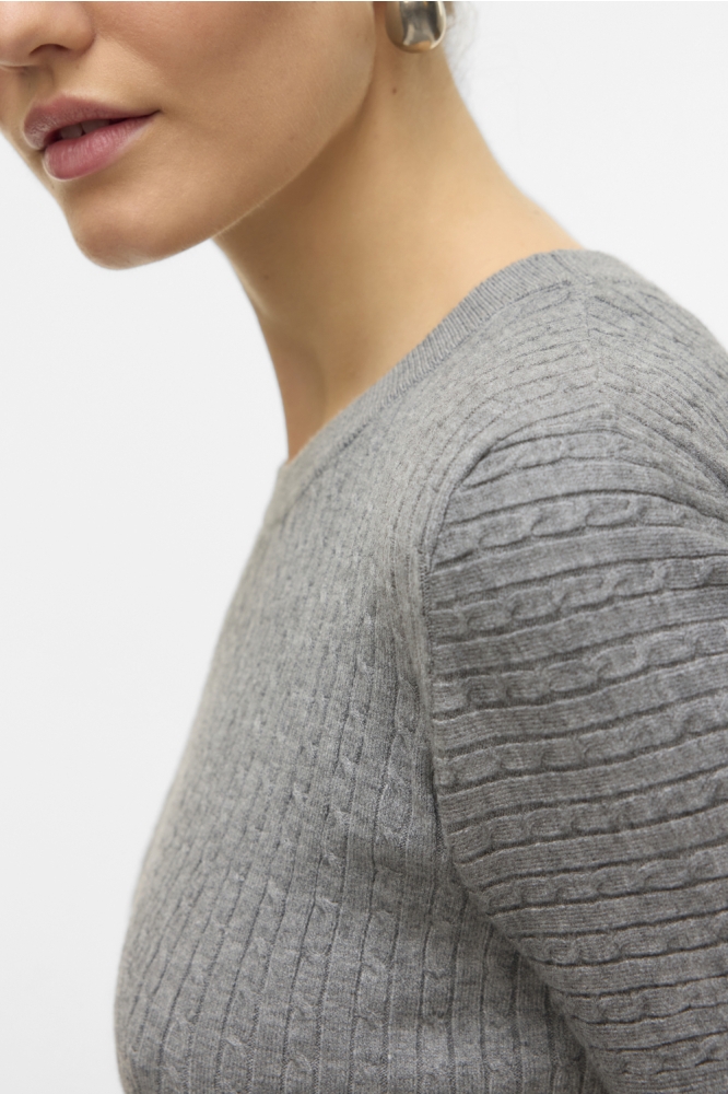 Vero Moda grijze dames t-shirt | Close up