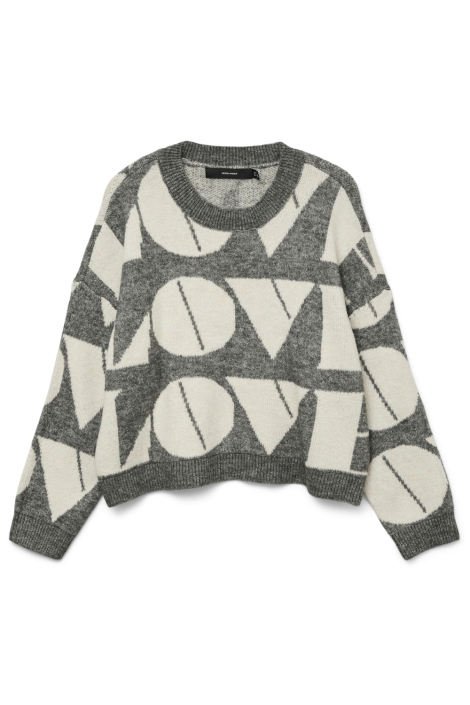 Vero Moda grijze dames trui | Vooraanzicht