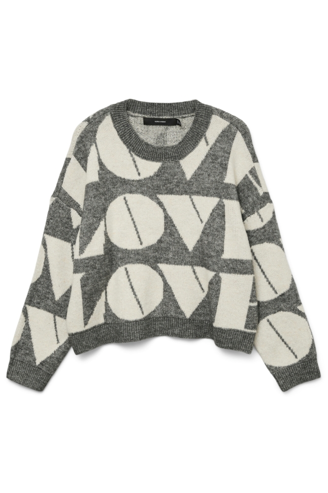 Vero Moda grijze dames trui | Vooraanzicht