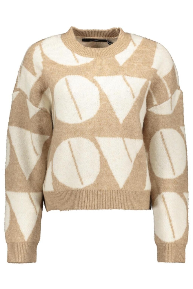 Vero Moda camel dames trui | Vooraanzicht