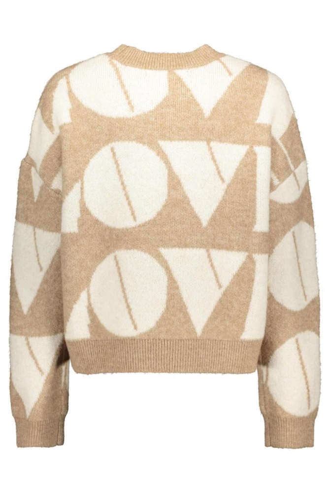 Vero Moda camel dames trui | Achteraanzicht