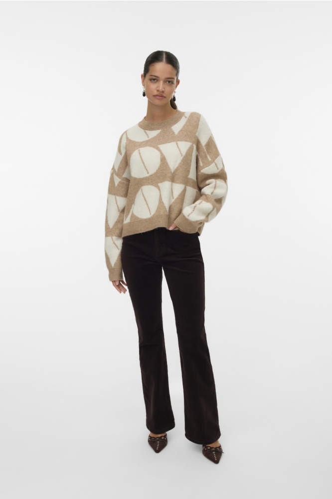 Vero Moda camel dames trui | Model
