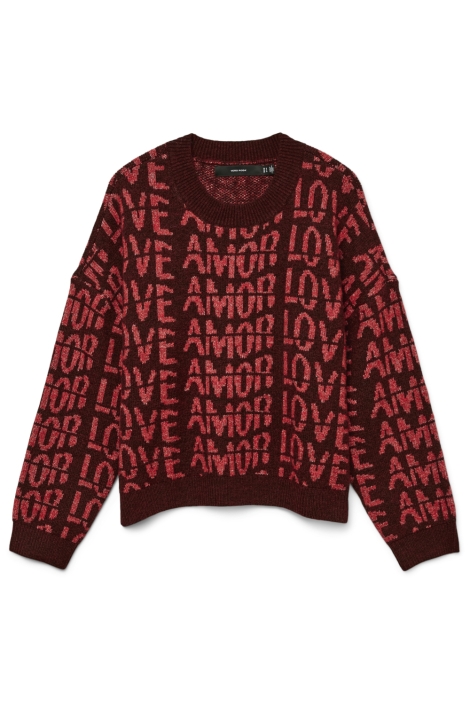 Vero Moda bordeaux dames trui | Vooraanzicht