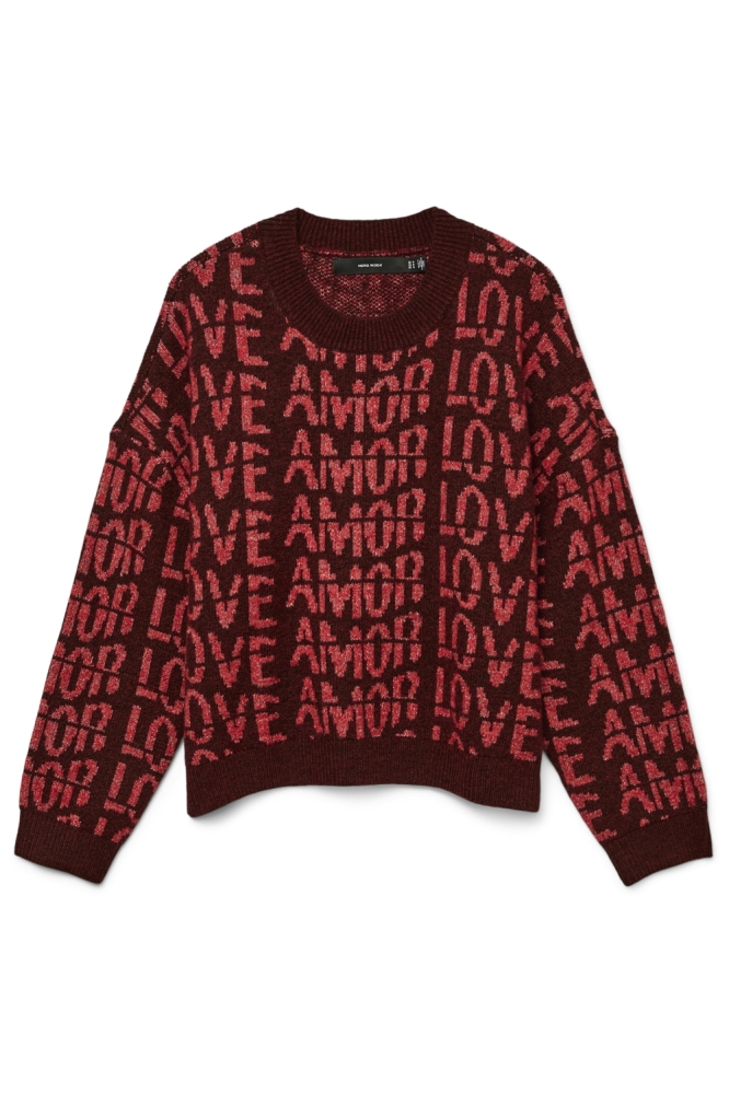 Vero Moda bordeaux dames trui | Vooraanzicht
