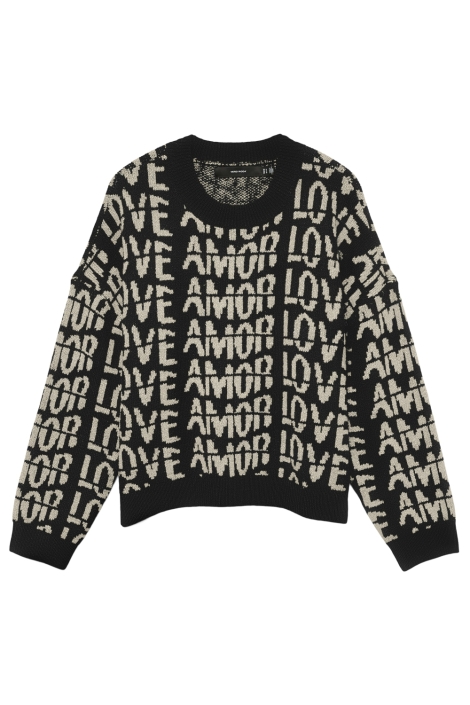 Vero Moda zwarte dames trui | Vooraanzicht