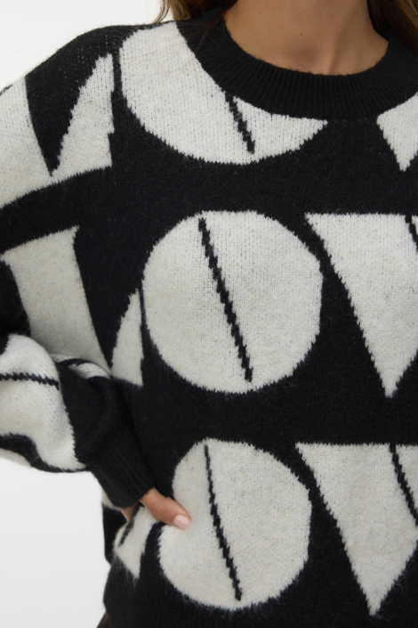 Vero Moda zwarte dames trui | Close up