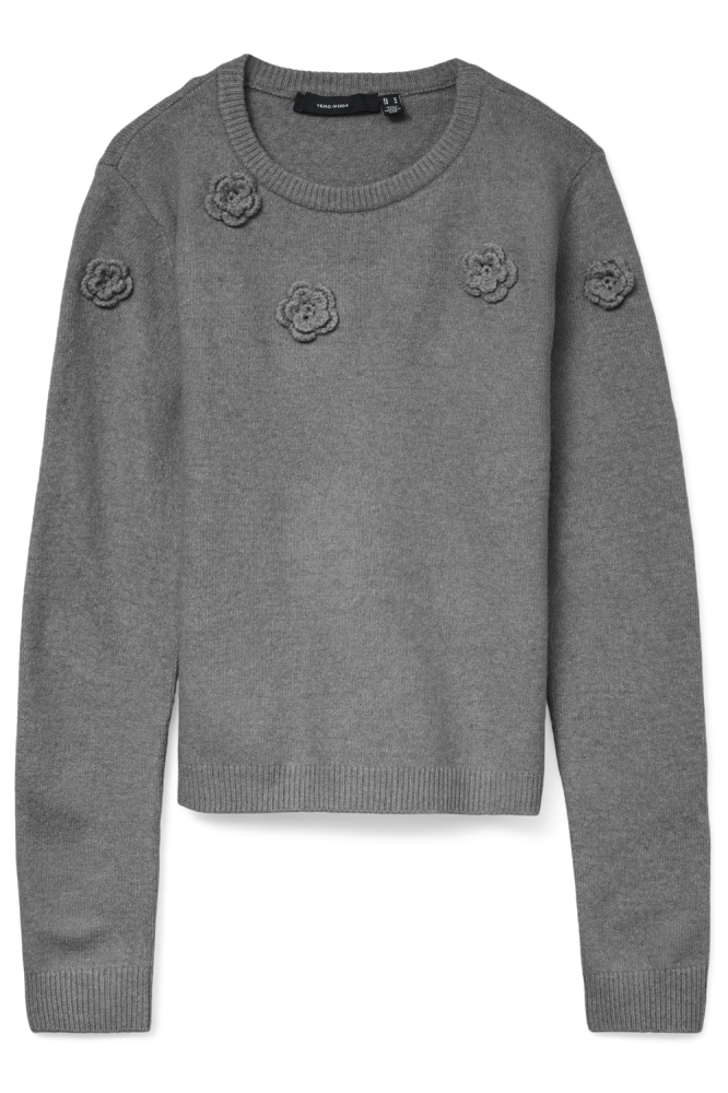 Vero Moda grijze dames trui | Vooraanzicht